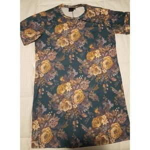 Textured Floral Dress